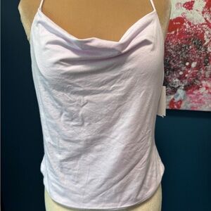 WAYF  Cowl Neck Lavender Halter Top M. 2 for $20